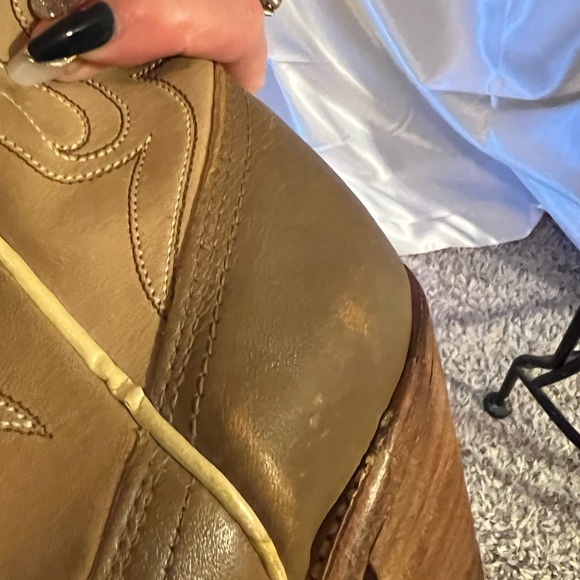 Ariat Two-Tone Western Heeled Boots Vintage - Picture 4 of 6